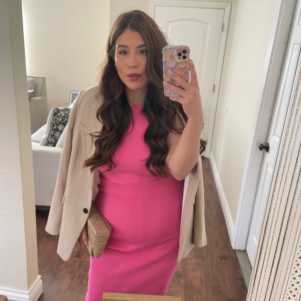 Two piece Zara pink set.